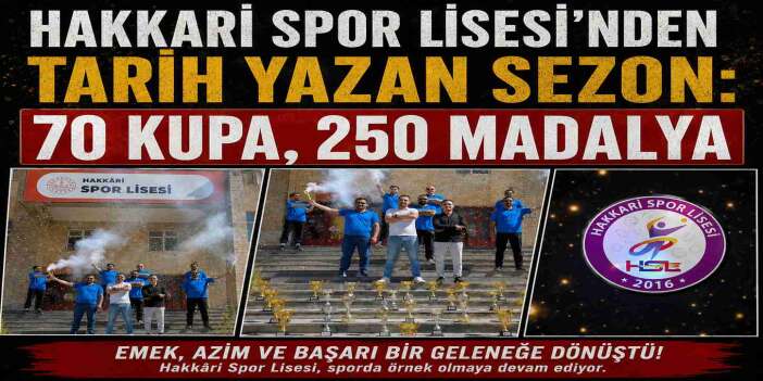 Hakkari Spor Lisesi Kupalara Ambargo Koydu