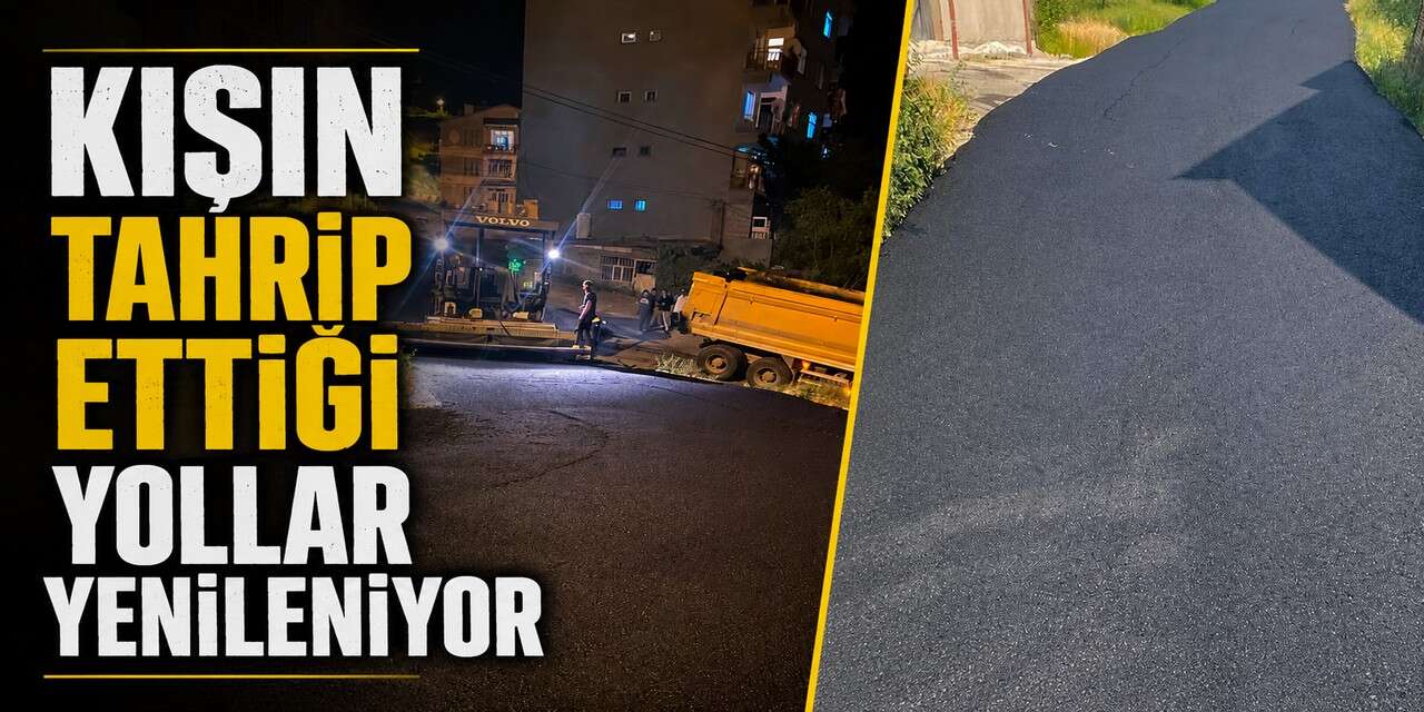 Hakkari Belediyesi'nde sıcak asfalt hamlesi