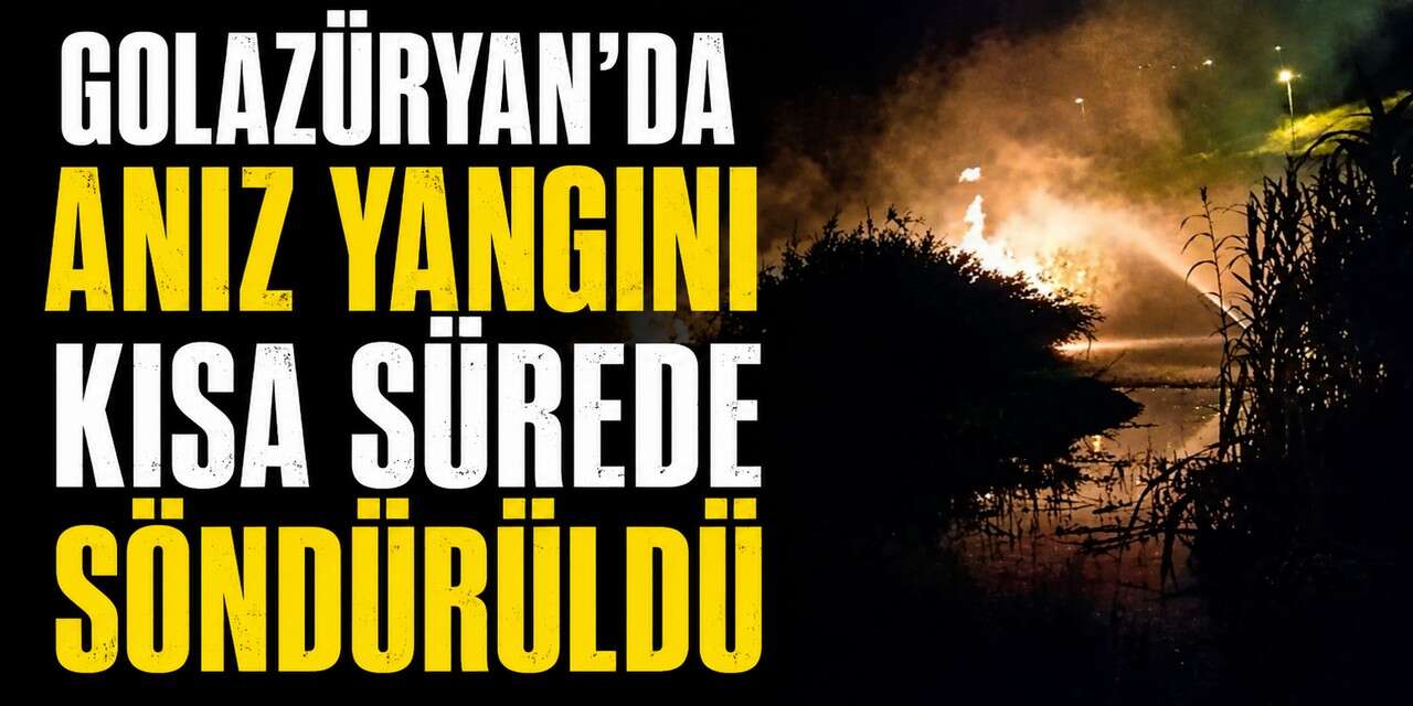 Golazüryan'da çıkan yangın söndürüldü