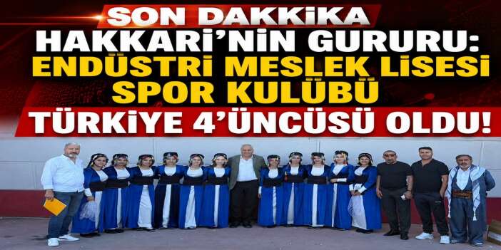 Hakkari Ekibi Türkiye dördüncüsü oldu