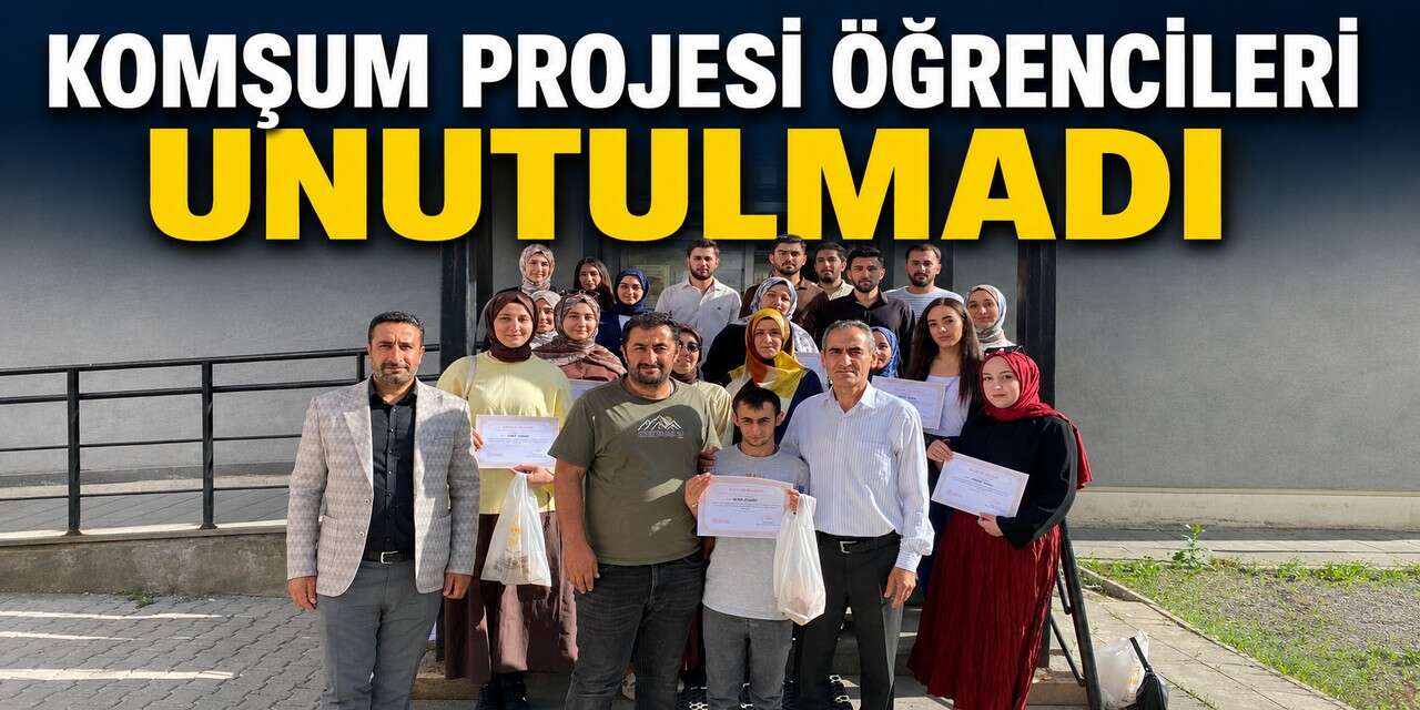 Hakkari’de Komşum Projesi öğrencileri unutulmadı