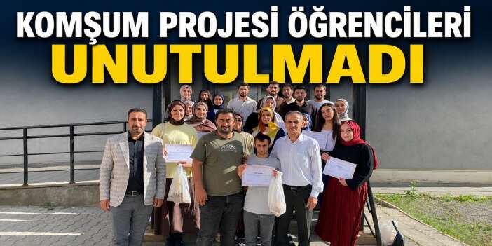Hakkari’de Komşum Projesi öğrencileri unutulmadı