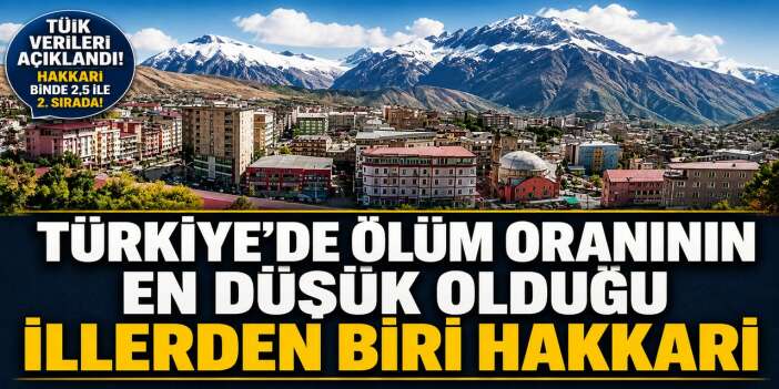 Hakkari, Türkiye'nin en düşük ölüm oranına sahip illeri arasında
