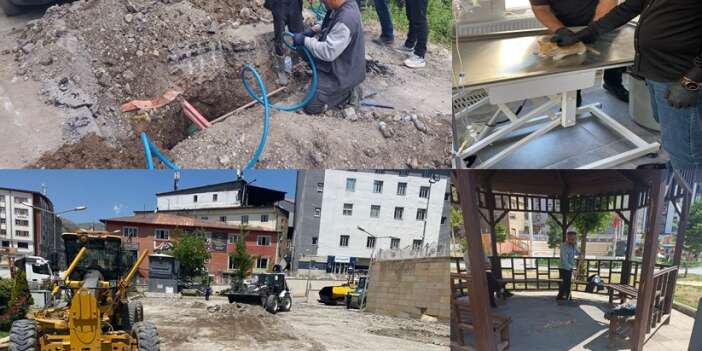 Hakkari Belediyesi'nden 15 noktada kesintisiz hizmet