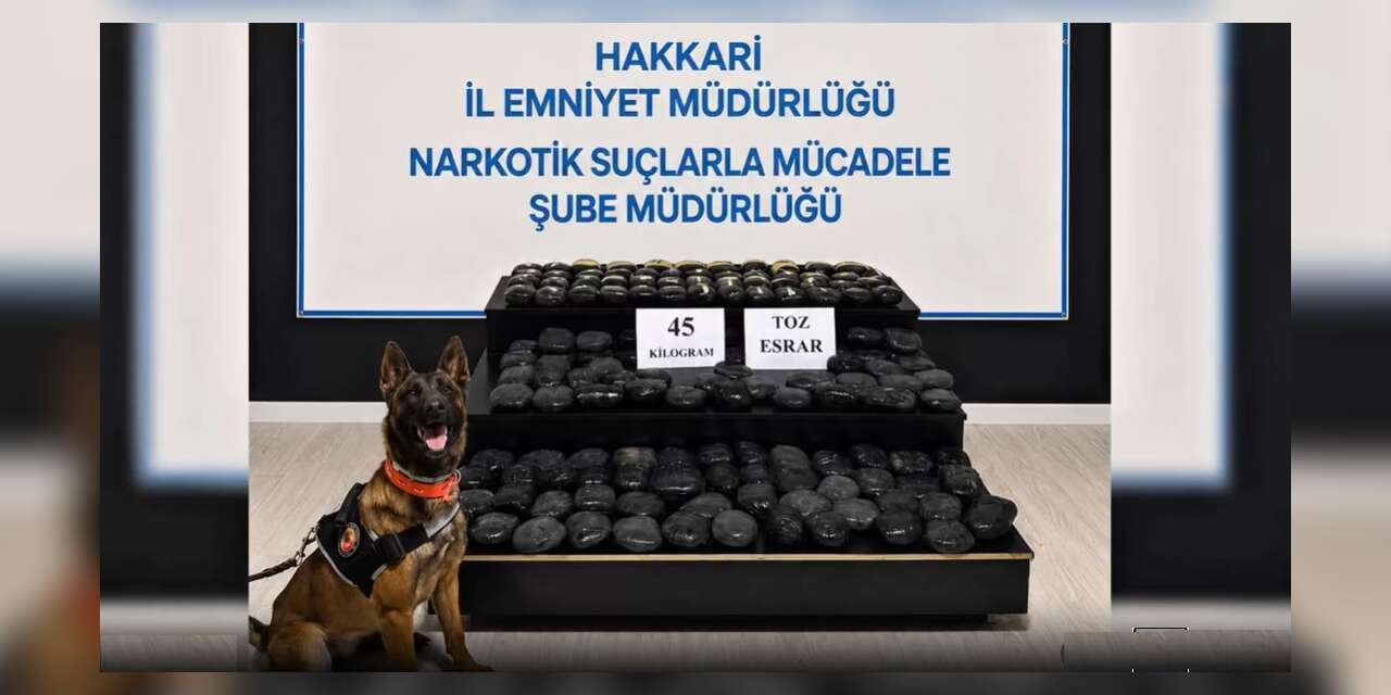 Yüksekova'da 45 kilo uyuşturucu ele geçirildi
