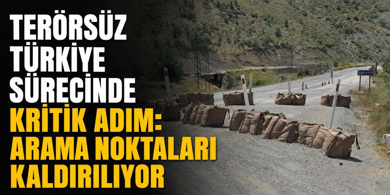 Türkiye'de 2 Bin 763 kontrol noktası kaldırıldı