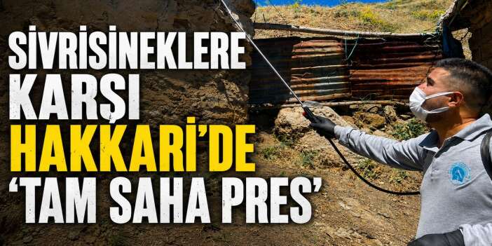 Hakkari’de Haşereye geçit yok! Ekipler gece gündüz sahada