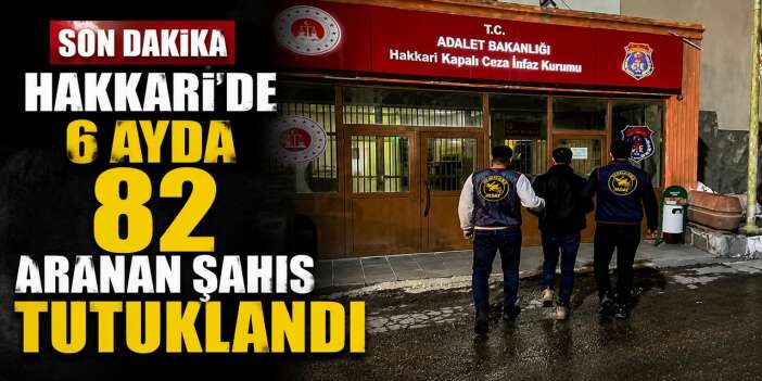 Hakkari’de 6 ayda 82 aranan şahıs tutuklandı