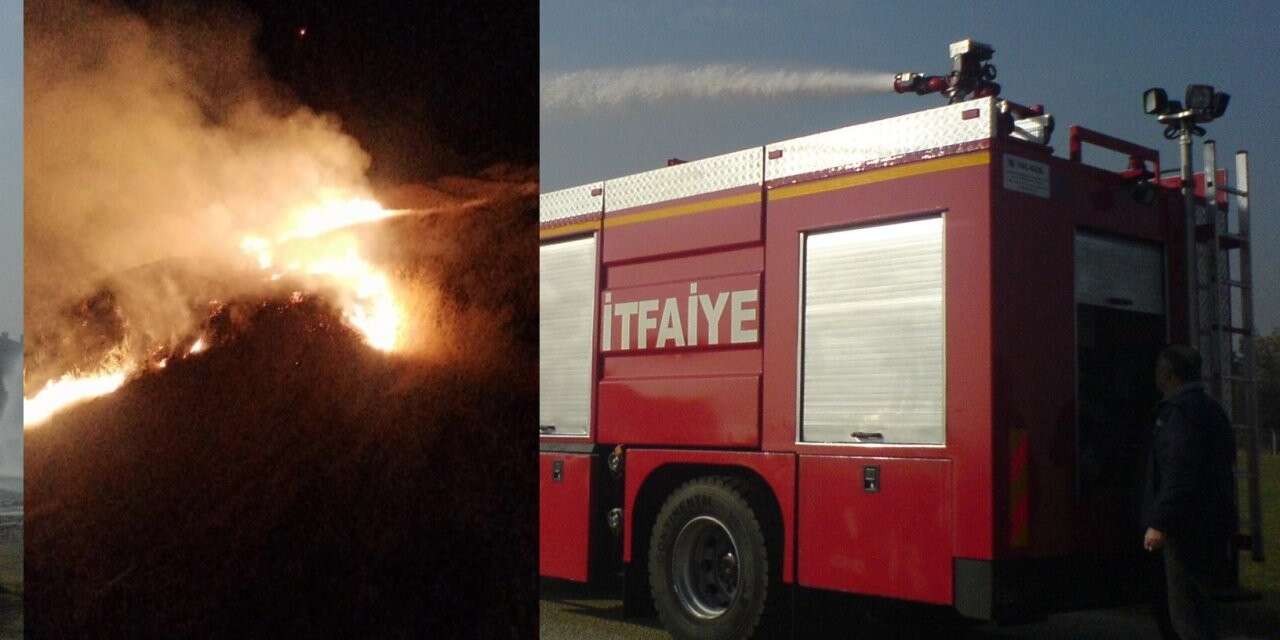 İtfaiye ekibi geceyi alarmda geçirdi