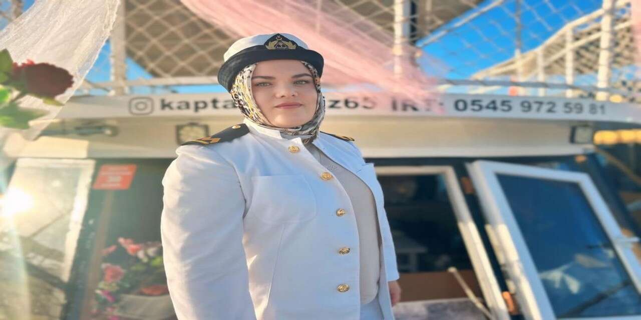 Van Gölü’nde dümeni bir kadın yönetiyor