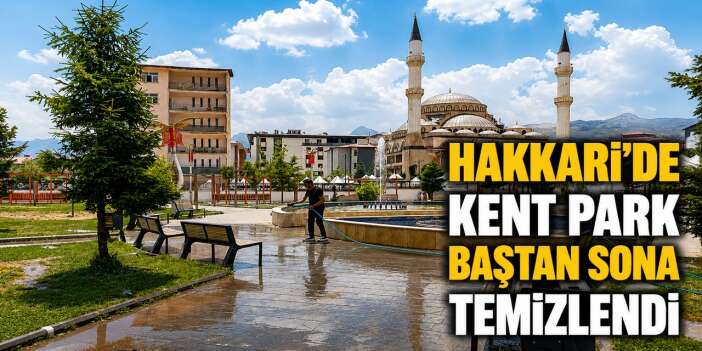 Belediye ekipleri Kent Park'ı pırıl pırıl yaptı