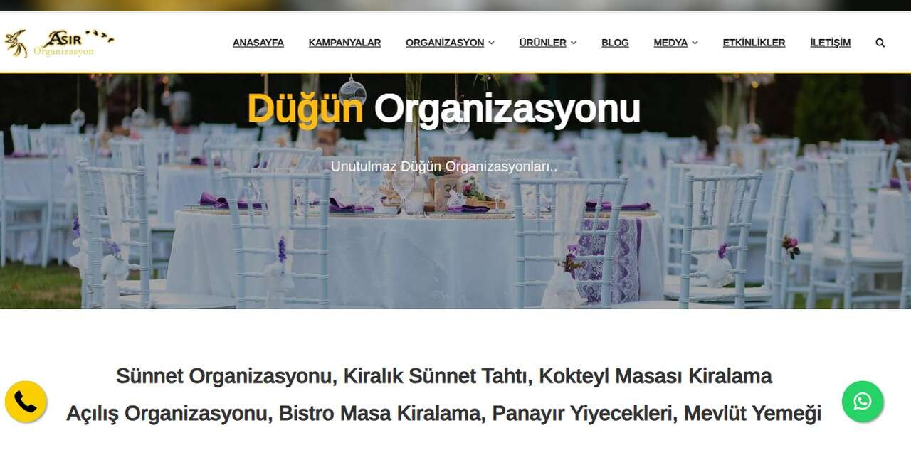 Organizasyonlarda Profesyonel Hizmetin Adresi Asır Organizasyon