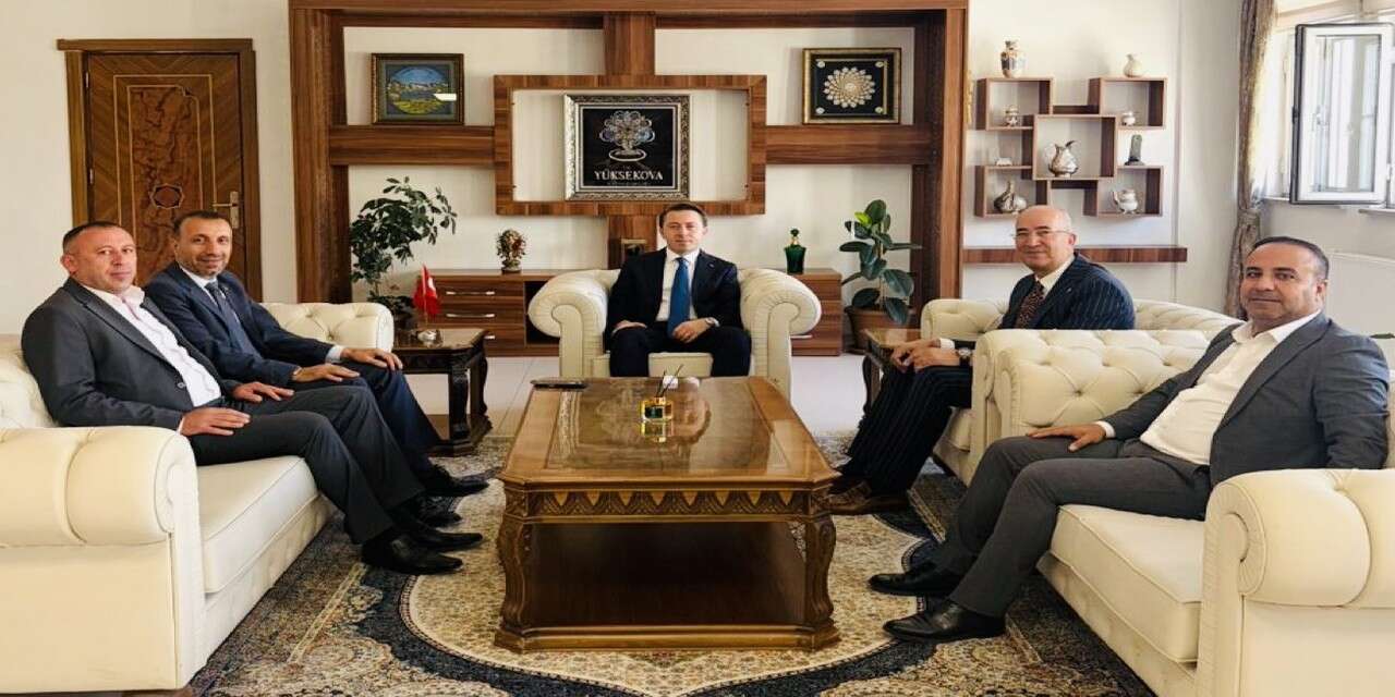 Başkanlar 'dan kaymakam Hülür'e hayırlı olsun ziyareti