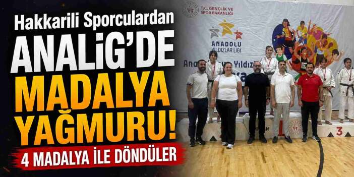 Hakkarili Sporculardan Madalya Yağmuru