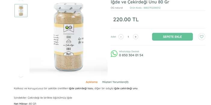 İğde Çekirdeği Tozu: Bebekler İçin Doğal Bir Besin Takviyesi