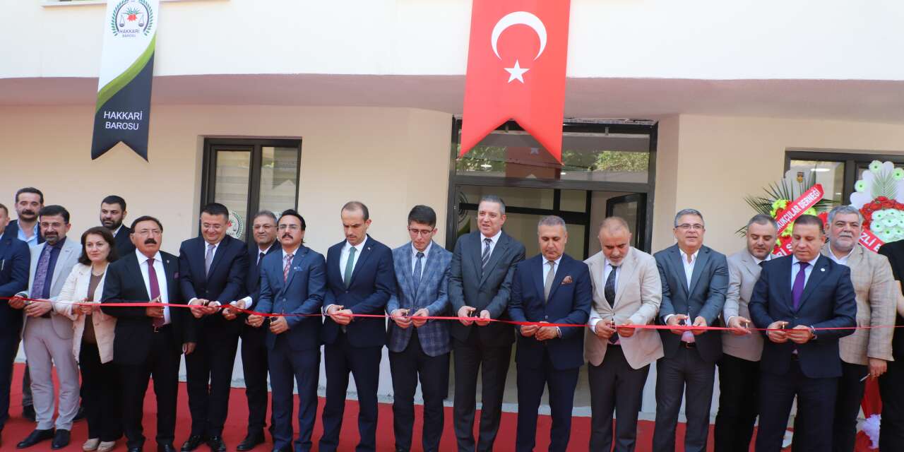 Hakkari Barosu Hizmet binası hizmete açıldı
