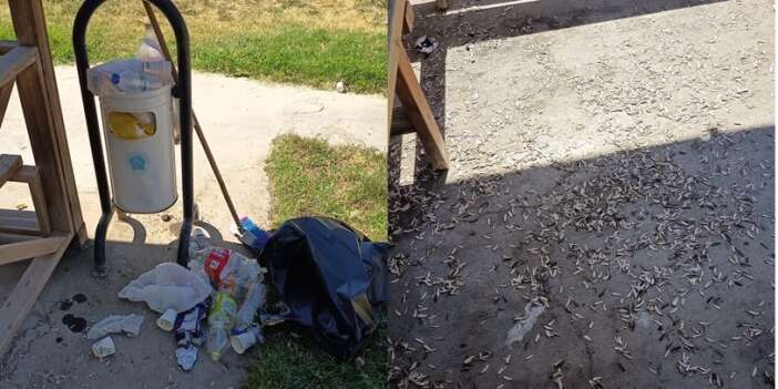Hakkari Kent Park’ta utandıran manzara
