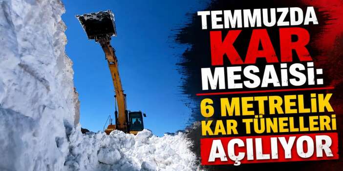 İkiyaka Dağları'nda zorlu kar mesaisi: Ekskavatörler devrede