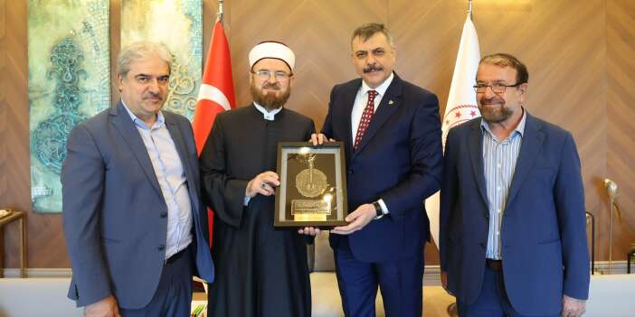 Bakan Mustafa Çiftçi, Dünya Müslüman Âlimler birliği heyetini kabul etti
