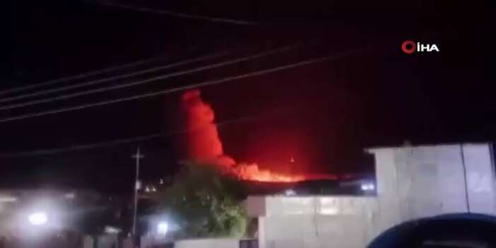 Irak'ın Kuzeyinde Geceyi Aydınlatan Patlamalar