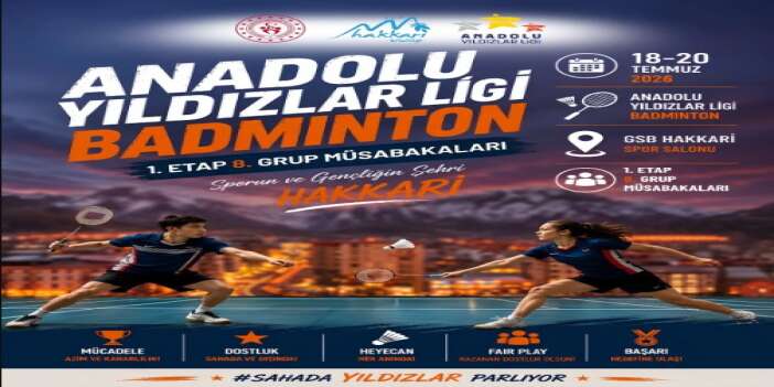 ANALİG Badminton Heyecanı Hakkari'de Başladı