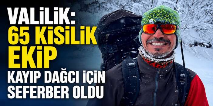 Hakkari'de kayıp dağcı için zamanla yarış sürüyor