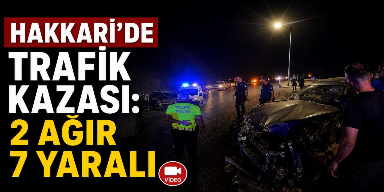 Hakkari'de Feci Kaza: 2'si Ağır 7 Yaralı
