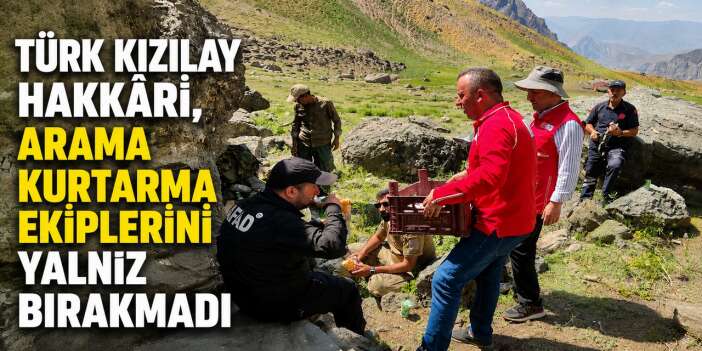 Kızılay' dan arama kurtarma ekibine yemek desteği