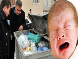 Bebeğini çöpe atan anne