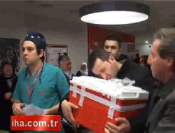 Babasının organlarını elleriyle taşıdı