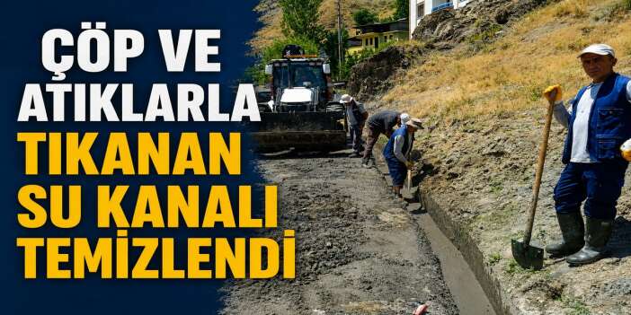 Hakkari Belediyesi yaz sıcağında altyapı mesaisinde