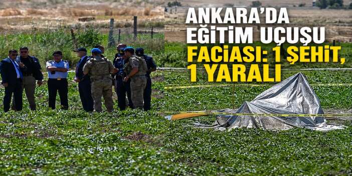 Eğitim helikopteri düştü 1 şehit