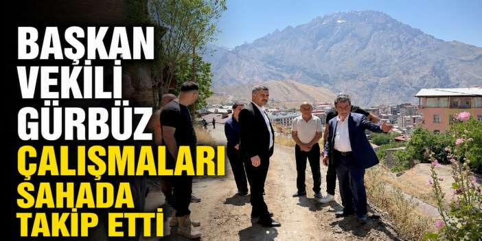 Başkan Vekili Gürbüz çalışmaları sahada takip etti