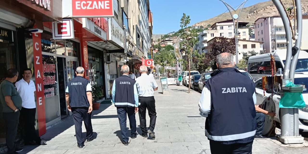 Belediye Zabıtasından kent genelinde sıkı denetim