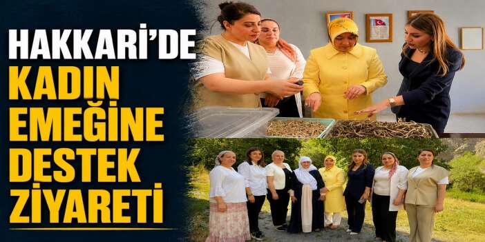 Vali eşi Taşyapan'dan kadın kooperatifine ziyaret