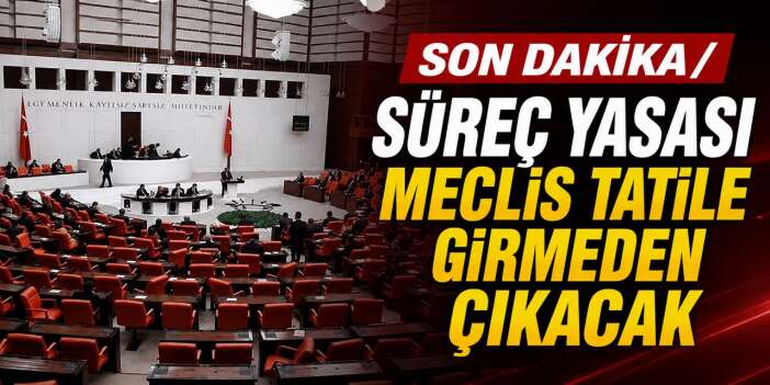 Süreç yasası Meclis tatile girmeden çıkacak