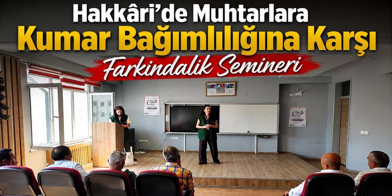 Hakkari Yeşilay'da muhtarlara seminer