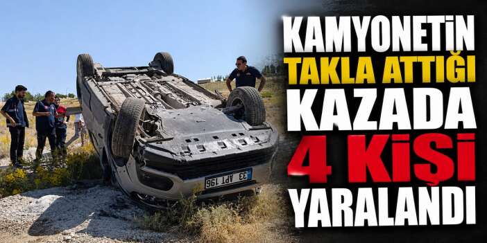 Erciş'te kamyonet devrildi: 4 yaralı