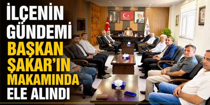 Başkan Şakar, AK Parti İlçe teşkilatını ağırladı