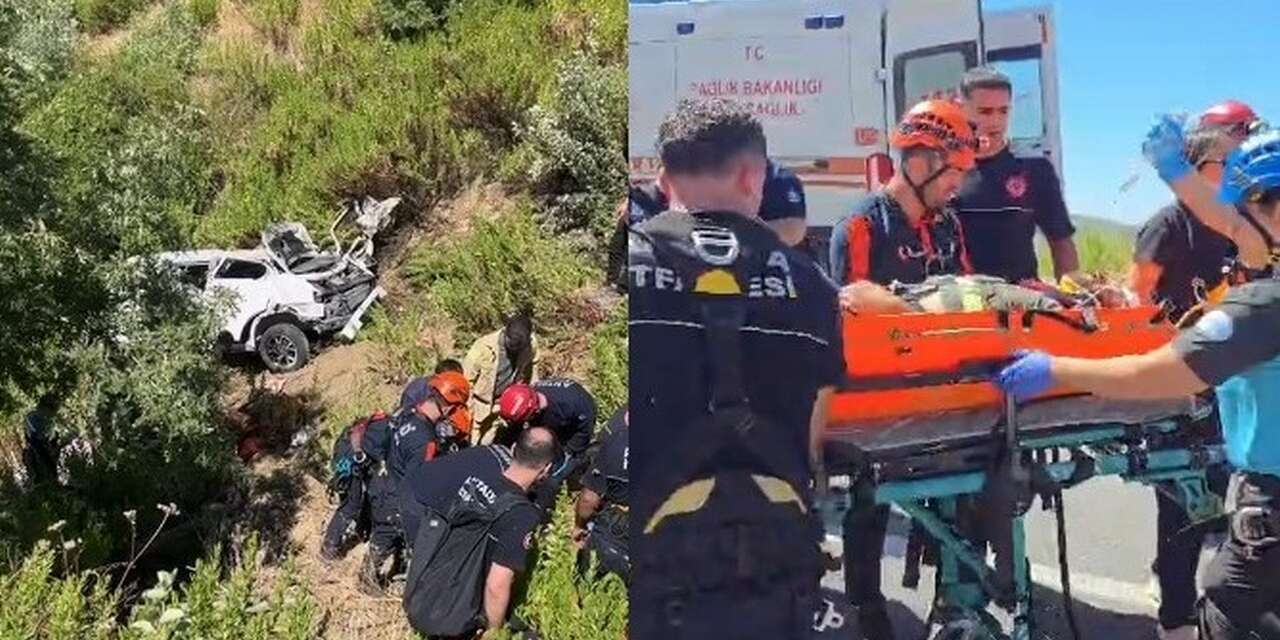 Antalya'da feci kaza: Uçuruma yuvarlanan araçta 5 ölü, 2 yaralı