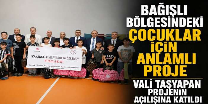 Bağışlı'da çocuklara yönelik spor, kültür ve eğitim projesi başlatıldı