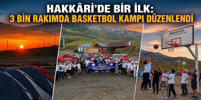 Hakkâri'de bir ilk: 3 bin rakımda basketbol kampı düzenlendi