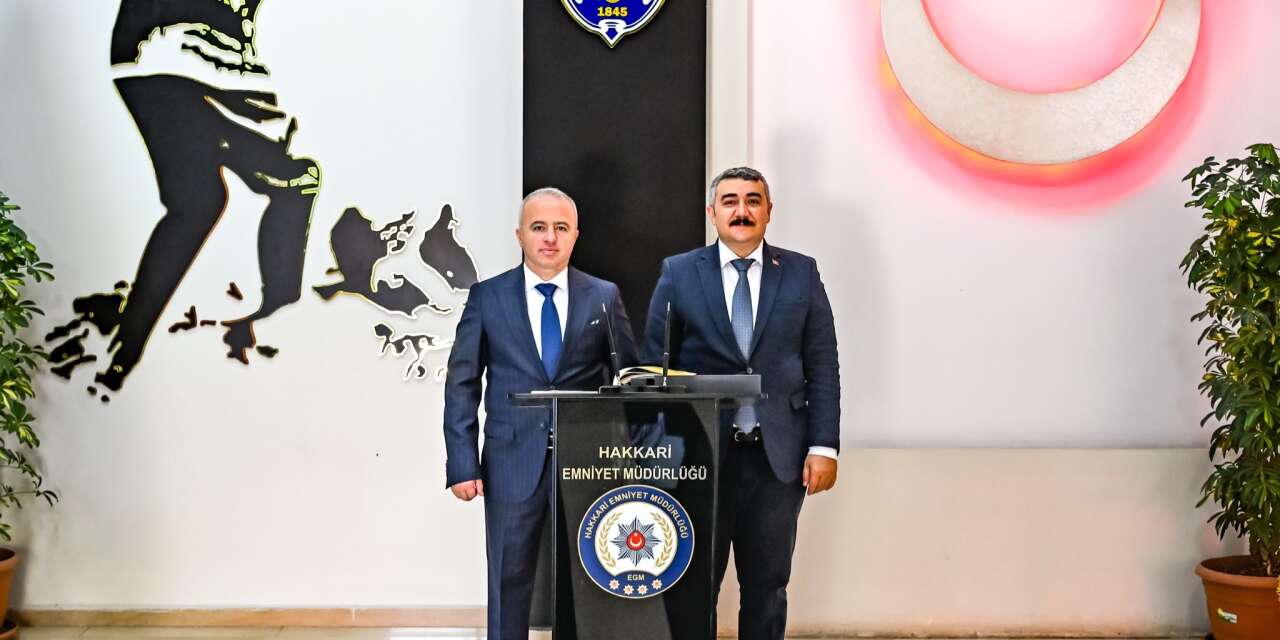 Derecik Kaymakamı Yazıcı'dan Emniyet Müdürü Ayata'ya ziyaret