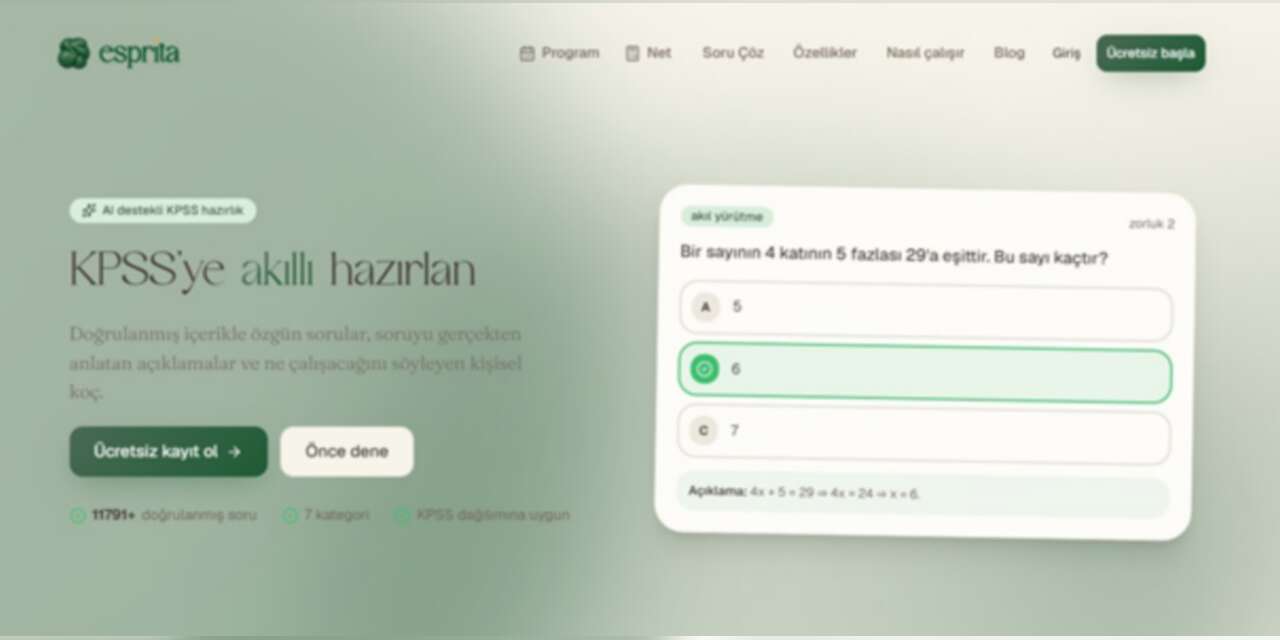 KPSS Soru Çöz, Ama Yanlışını Kapatmadan Geçme
