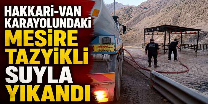 Hakkari Belediyesi'nden Mesire yıkama çalışması