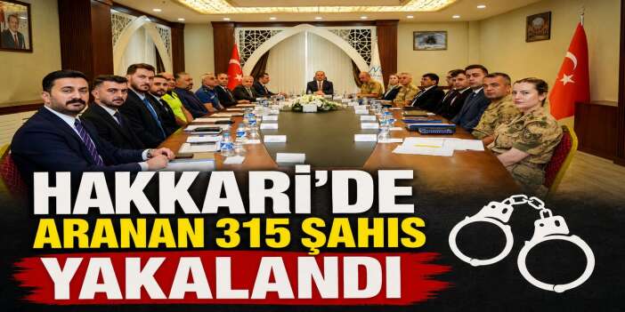 Hakkâri'de Temmuz ayı asayiş verileri açıklandı