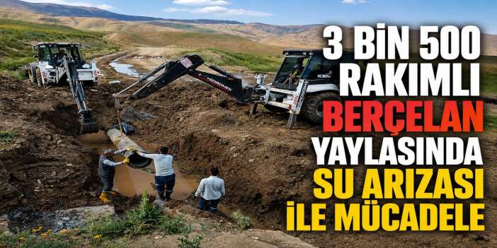 Hakkari'de 3 bin 500 rakımda su arızası ile mücadele