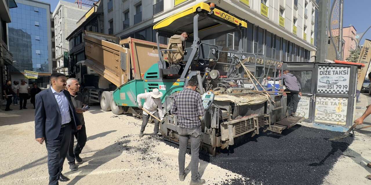 Yüksekova'da Kültür Sanat sokağı bağlantı yolu yenilendi
