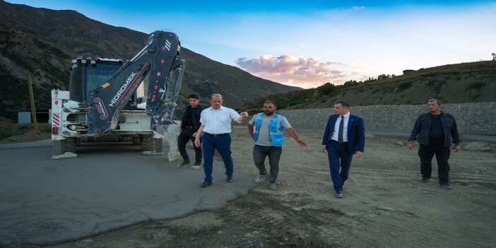 Vali Taşyapan köprü çalışmalarını yerinde inceledi