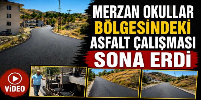 Merzan’da 4 günlük asfalt çalışması sona erdi